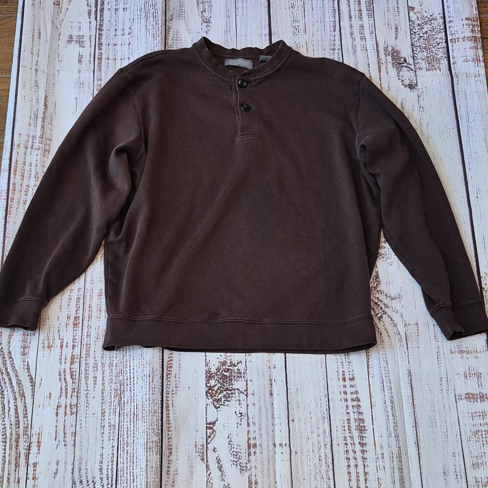 Daniel Cremieux Brown Button-Up Shirt Large Men